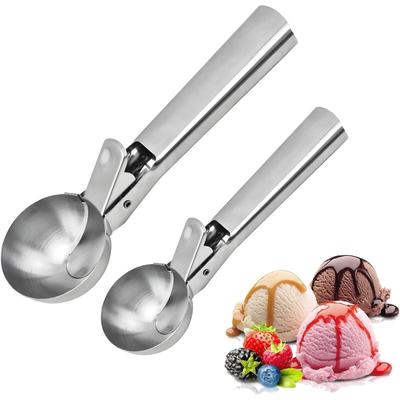 Stainless Steel Ice Cream Scoop and Scooping Tool, Multi-functional Ice Cream Scoop and Scooping Tool, Ice Cream and Fruit Scoop