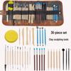 Wooden Pottery & Polymer Clay Sculpting Knife Set - DIY Pottery Tools