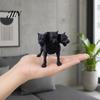 Wear-resistant Dog Figurine 3D Printed Three-Headed Figurine, 3 Heads Black Sculpture, Mythical Animal Ornament Horror for Home Office Bookshelf