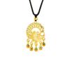 Open-tail Peacock Hollow Style Ancient Feather Tassel Jewelry Necklace Pendant