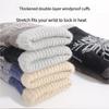 Winter Warm Gloves Double Thickness Blended Finger Gloves Neutral Cold Proof Cycling Gear For Extreme Cold Weather