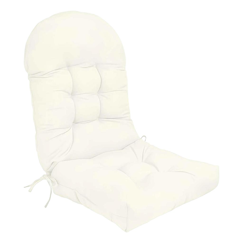 Soft Brushed Fabric Lounge Chair Cushion 110x50cm Thick Padded Seat and Backrest Cushion with Ties for Outdoor and Indoor Use