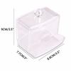 Q-tip Clear Acrylic Cotton Swab Storage Holder Box Cosmetic Makeup Case 8*7*9CM MIT