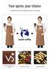 Waterproof Oil-Proof Canvas Apron for Work, Printing, Painting, Studio, Catering, or Advertising.