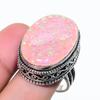 Natural Pink Triplet Opal Gemstone 925 Sterling Silver Jewelry Ring Size 8 AR-17157