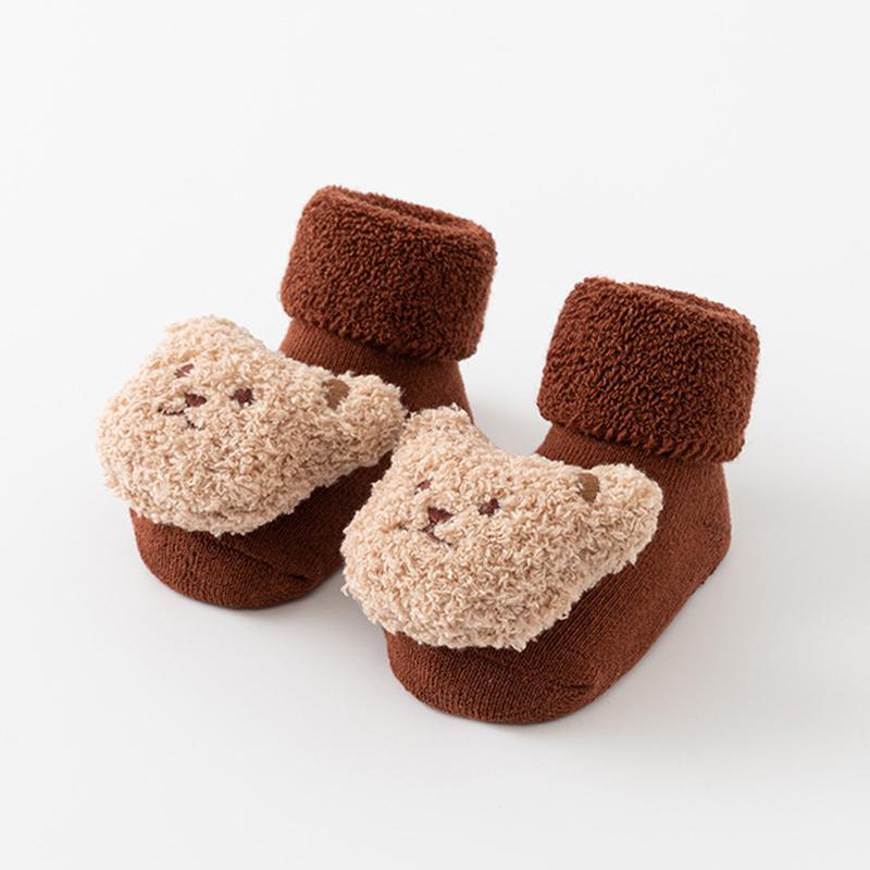 

Носки для новорожденных Махровые чулочно-носочные изделия Нескользящие носки для малышей Носки-тапочки Мягкие детские носки средней длины S