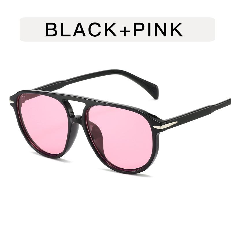 Vintage Style Men Sunglasses Pilot Shape Double Bridge Sun Glasses for Women High Quality UV Protection Men's Sunglass