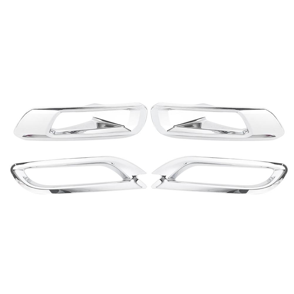 4 st Set Främre Bakre Dimljusram Lampskydd Exteriördekor Passar för Toyota Camry Hybrid 18‑20