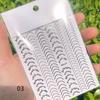 Nail Art Sticker 3D Adhesive French Nail Art Jewelry 6 Colors Imitation Metal Line Three-dimensional Nail Art Decal YSL