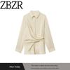 Za Export New Arrival Women's Clothing ZR Fashion Style Fashionable All-Match Silk Satin Texture Double Breasted Shirt 9133604