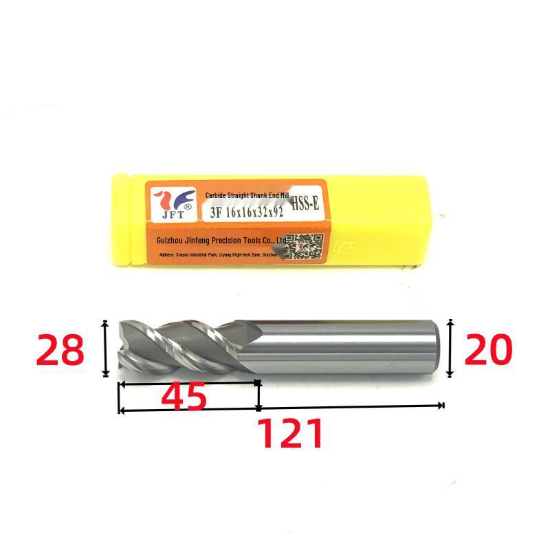 Guiyang Jinfeng High-Speed Steel Three-Flute Superhard End Mill 1.5–30mm