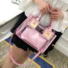 Transparent Clear Totes Bags Summer Shoulder Messenger Bag Casual Women Handbags  Girls Gift