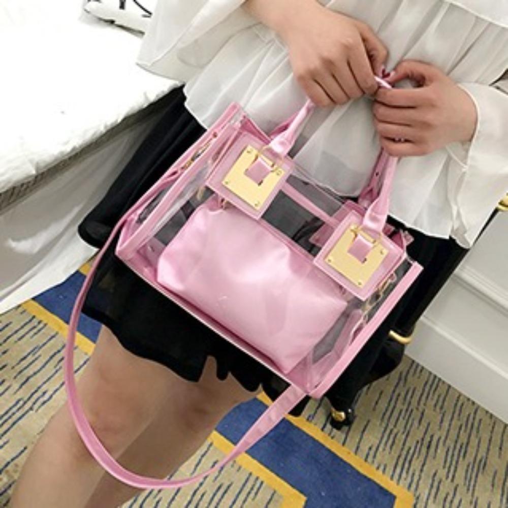 Summer Clear Totes Bags Transparent Shoulder Messenger Bag Women Handbags  The Songkran Festival
