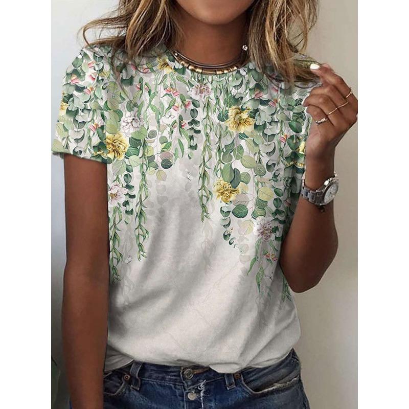 Casual American 3D Printed Short Sleeved T-shirt