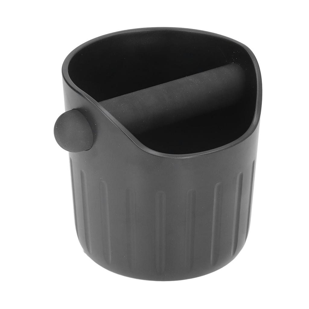 Coffee Grounds Bucket Portable ABS Coffee Knock Box with Skid Resistance Rubber Mat for Home Cafe Bar