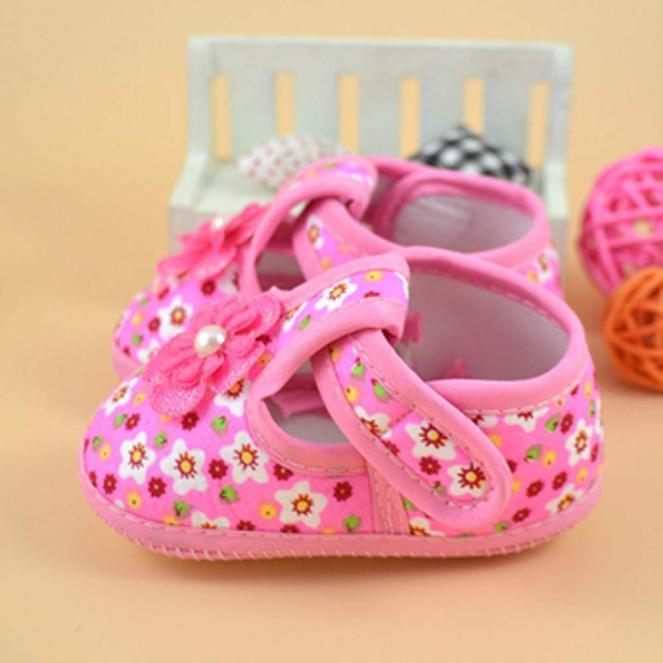 Baby Flower Boots Soft Crib Shoes