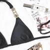 2021 Kryształowy Diamentowy Metalowy Strój Bikini - Seksowna Europejska i Amerykańska Odzież Kąpielowa