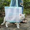 Nylon-Netz-Haustiertransporttasche für Katzen, atmungsaktiv, klares Fensterdesign, leicht zu reinigen und zu tragen, Reiseausrüstung