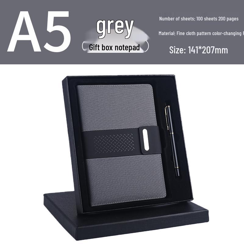 Custom Vintage Soft Leather Notebook with Buckle - A5/B5 Business Meeting Record Book with Logo Printing