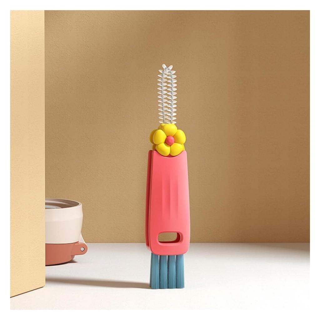 1PC 3 In 1 Cup Lid Cleaning Brush,2024 New Crevice Cleaning Brush for Bottle Gap Tight Spaces Coffee Thermos Cup Kitchen Tools