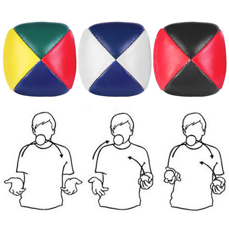 Giocattoli per Bambini Giocattoli per Bambini Pallone Sportivo da Esterno per Bambini 3-6 Pezzi Palline da Giocoleria Set di Giochi Palline da Circo con Design a 4 Pannelli per e Adulti Sport da Esterno