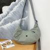 Solid Button Color Dumpling Wrap Kids Casual Shoulder Bag Trendy Outings Light