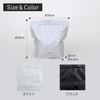 Marna K737W Extremely Soft Rice Storage Bag (Aluminum/Zip-Closed/White) Rice Storage Bag (Refrigerator Storage) Rice Storage Container