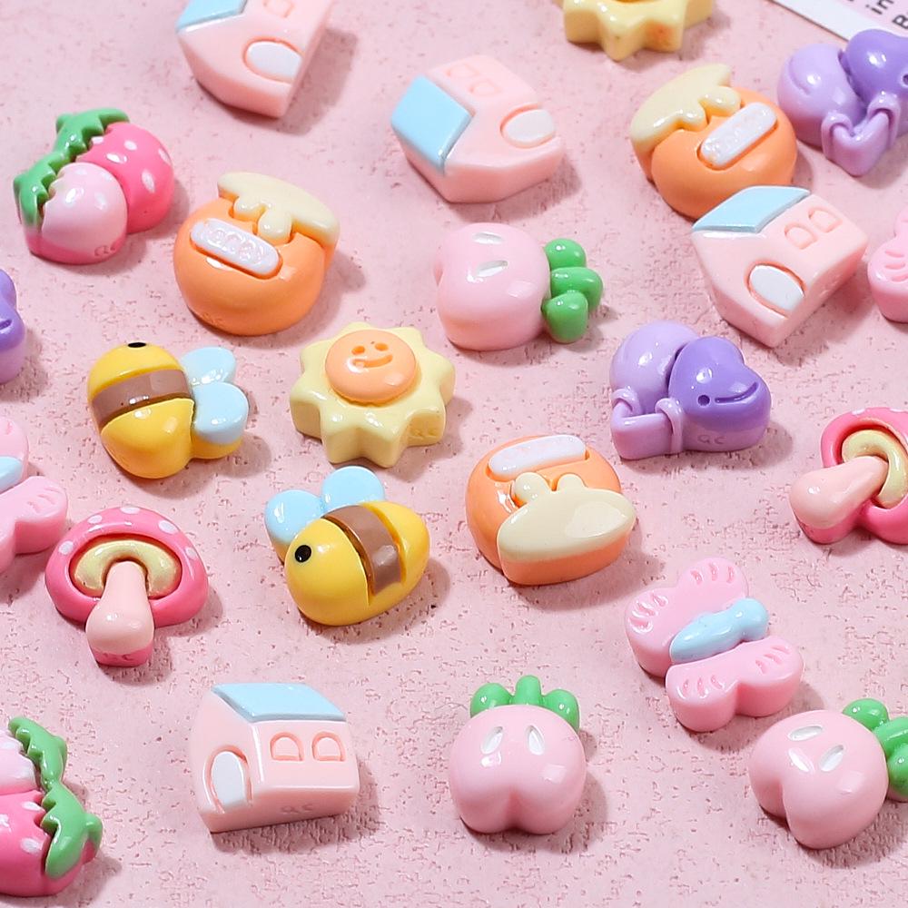 Cartoon Mini Forest DIY Resin Hair Clip Materials