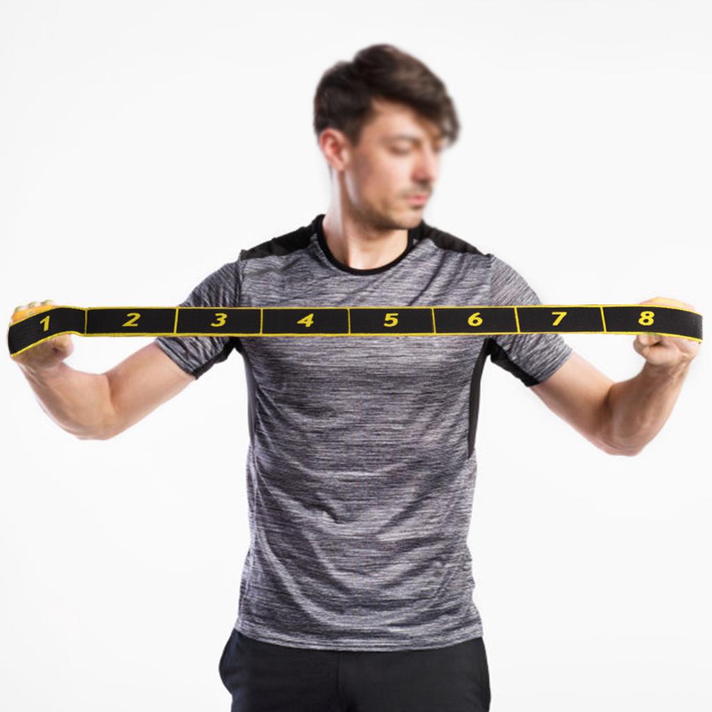 Fitness Elastische Bänder Widerstand Gürtel Yoga Sling Übung Zubehör für Training(Gelb)