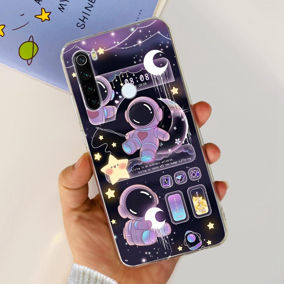 For Xiaomi Redmi Note 8 Case Cute Cartoon Soft Silicone Phone Cases For Xiaomi Redmi Note 8T 8 t Cover On Redmi Note8 Back Coque