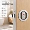 Zinc Alloy Pocket Door Lock Self-Locking Keyless Lock Premium Sliding Privacy Lock  Home