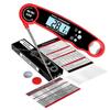 Digital Folding Waterproof Kitchen Food Thermometer, Baking Water Thermometer Outdoor Barbecue Barbecue Thermometer