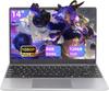 Laptop com MS Office Windows 11 IPS Silencioso Celeron J4105 8GB DDR4 128GB Mudo Laptop com Teclado Japonês USB Duplo SSD Design Fino e Leve