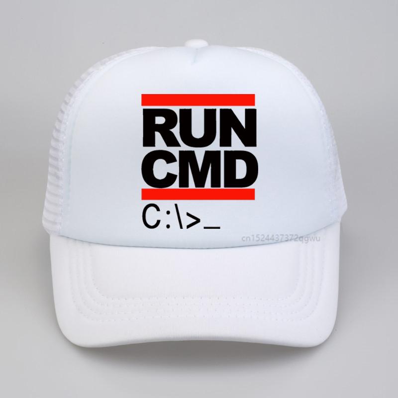 Unisex Mesh breathable caps Run Cmd Computer Programmer baseball cap Trending Graphic Summer Funny Birthday Gift hats Adjustable