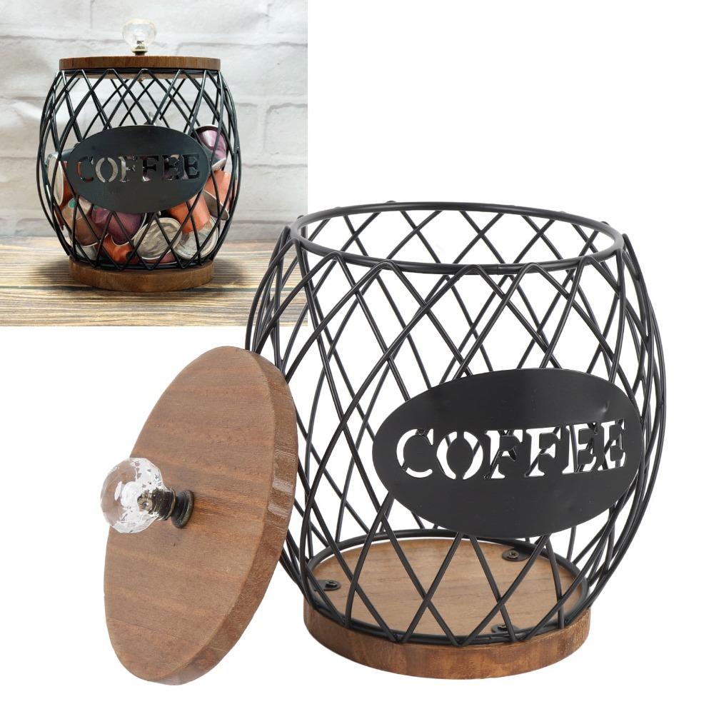 

Fruit Shaped Coffee Capsule Holder Metal Coffee Pod Rack Coffee Station чёрный