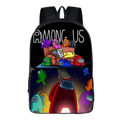 Hra Among Us Merchandising Dětský batoh Oxfordová tkanina Velkokapacitní školní taška Batoh