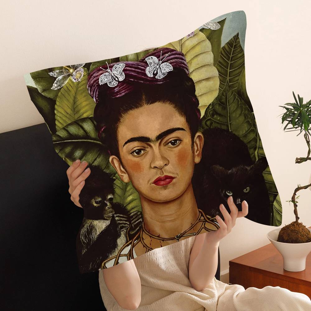 Art Frida Personalized Pillow Dust Cover Bedroom Kids Party Decoration Pillowcase Birthday Children Gift