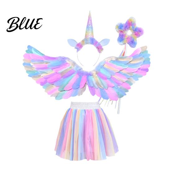 Authentisches Engelskostüm Leichter Schwan für bunte Kinder Flügel Federflügel Zubehör Erwachsene mit elastischem Band Halloween Party Cosplay