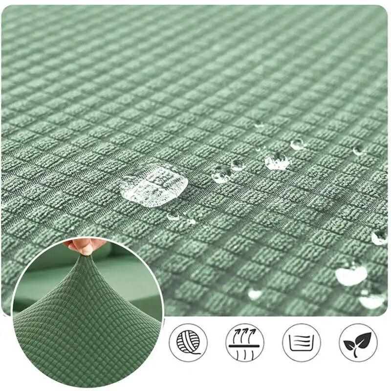 Wodoodporny Pokrowiec na Poduszkę Siedziska Sofy 1/2/3/4-osobowy Żakardowy Elastyczny Ochraniacz Mebli Pokrowce na Sofę w Kształcie L