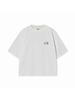 THE GREEN LAB Heartcat Lace Short Sleeve T-Shirt [Light Beige]