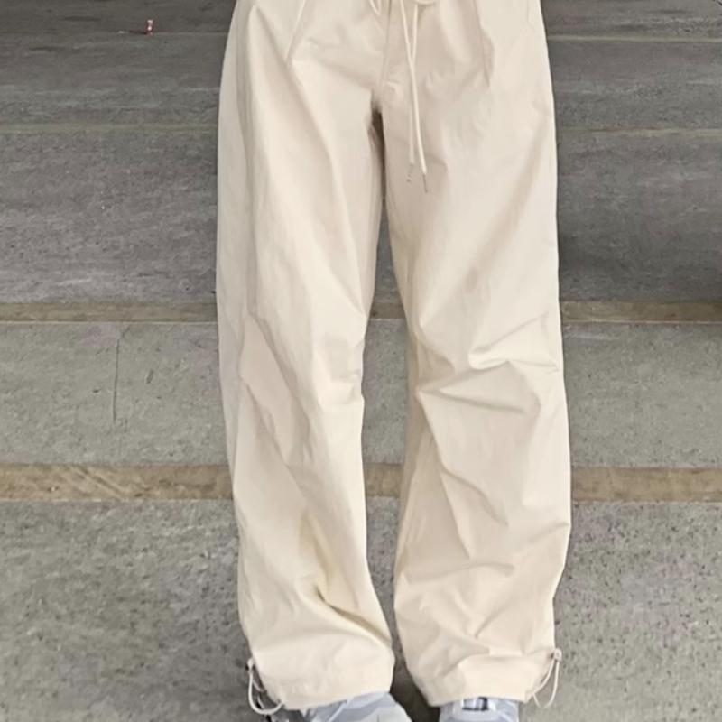 Letní Vintage Y2k Cargo Kalhoty Ženy Kapsy High Street Fashion Baggy Kalhoty Dámský korejský styl Ležérní široké kalhoty 2023 Novinka