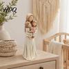 Healing Home Decor Mother And Daughter Hugging Ornament Resin Hand-painted Statue Tabletop Faceless Figurine for Mother's Day Birthday Modern