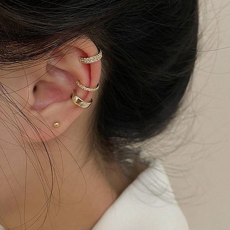 Delicate Zircon Cute Clip Earrings Female Buckle Ear Cuff No Piercings Fake Cartilage Ear for Women Fashion Jewelry