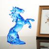 Fake Crystal Horse Figurine Artistic Simulation Pony Statue Miniature Zodiac Animal Sculpture Home Office Desktop Feng Shui Decoration Ornament