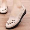 Soft-soled Non-slip Mother Hollow Single Shoes, New Chinese Flat-soled Single Shoes, Old
