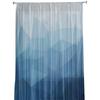 Dreieckiger blauer Farbverlauf Tüll Transparente Fenstervorhänge für Wohnzimmer Küche Kinderzimmer Voile Hängevorhang