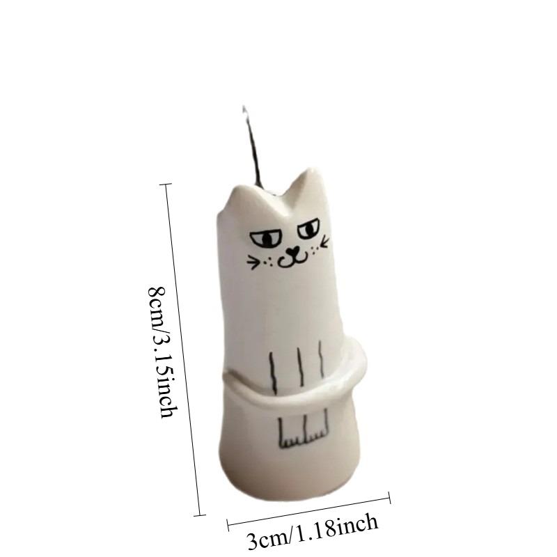 Creative Cat‑Shaped Flower Vase for Ins‑Style Merchandise, Artistic Tabletop Decorative Ornament for Home & Courtyard Display