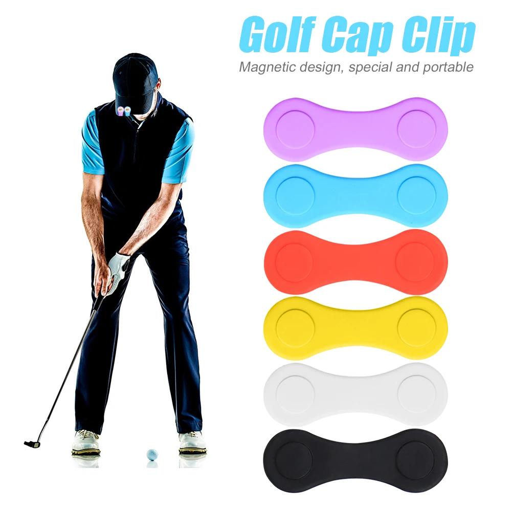Silicone Golf Hat Clip Ball Marker Holder for Position Calibrating with Magnet