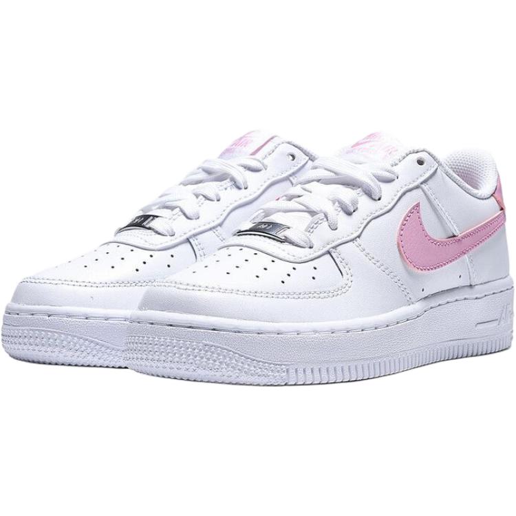 Nike Air Force 1 Low Top Kids' Skateboarding Shoes Pink White Kids' CT3839-124