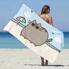 Beach Towel Microfiber Sand Free Quick Dry Soft Sandproof Pool Towels Gift for P-PUSHEEN Cat Women Travel Gym Shower Camping